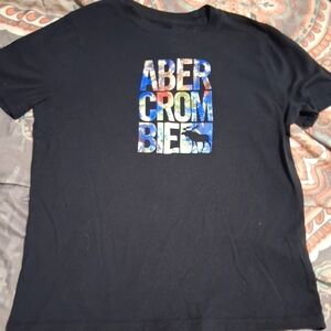 Abercrombie & Fitch Black Graphic Kids Boys Or Girls Size 11/12 Shirt